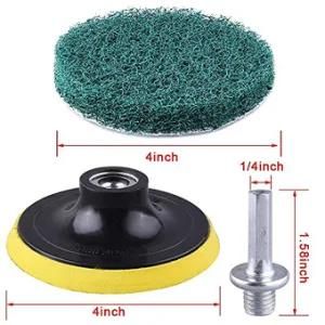 Scrub Pads Drill Brush Cleaning Scrub Sponge Scouring Pad for Tile Bathroom Bathtub Floor Kitchen