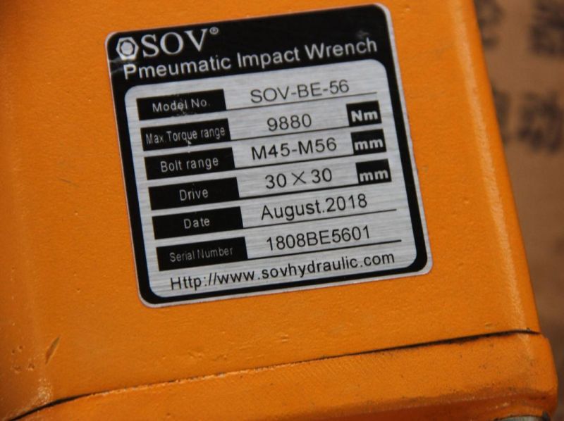 9880 Nm Pneumatic Impact Wrench