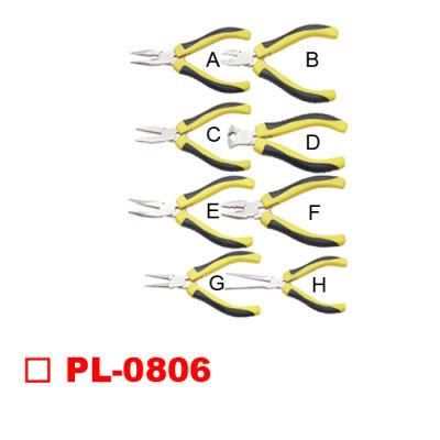8PCS Two Color Handle Mini Pliers Set