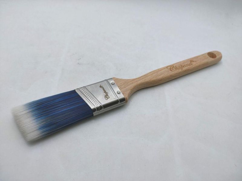 High Quality Wooden Handle Double Colour PBT Tapered Filaments 1.5inch Paint Brush