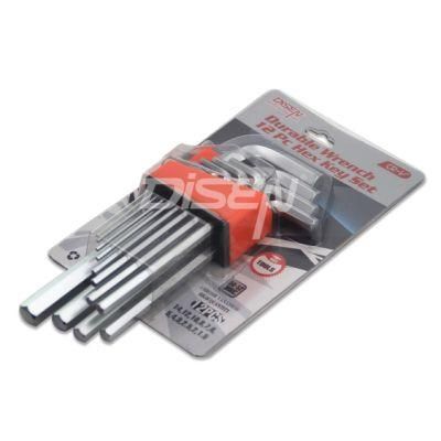 Metric Lengthened Ball-End Hexagon Wrench Set 9-Piece Ball-End Hex Key