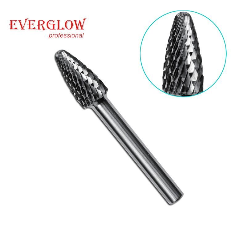 J Type Carbide Rotary File Tungsten Alloy 60 Degree Cone Shape for Wholesale