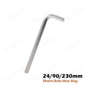 24/90/230mm Cr-V Short Arm Hex Key Wrench for Hand Tools Chromed