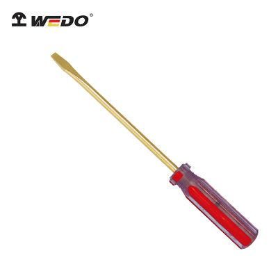 Wedo Professional Non Sparking Tool Aluminium Bronze Slotted Screwdriver