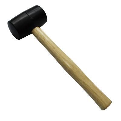 Hautine High Quality Rubber Hammer W/Wooden Handle