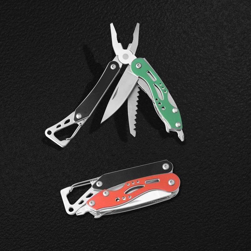 High Quality Mini-Size Multi Function Tools with Carabiner (#8462AM)
