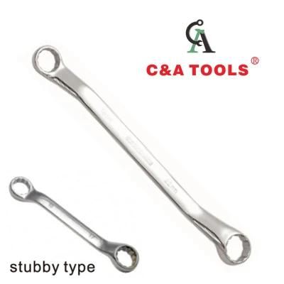 Carbon Steel Flat Double Offset Ring Wrench