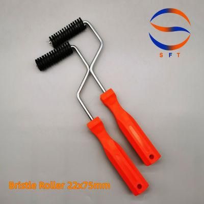 22mm Diameter 75mm Length Bristle Rollers with Zinc Plated Handles