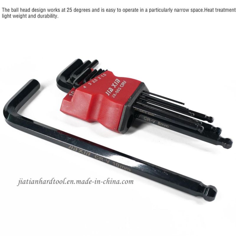 Hex Wrench, Hex Allen Key with Nickle Plated Hand Tools