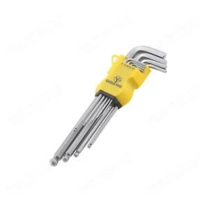 9PCS Extra Long Ball Hex Key Set Chromed Wrench for Hand Tools