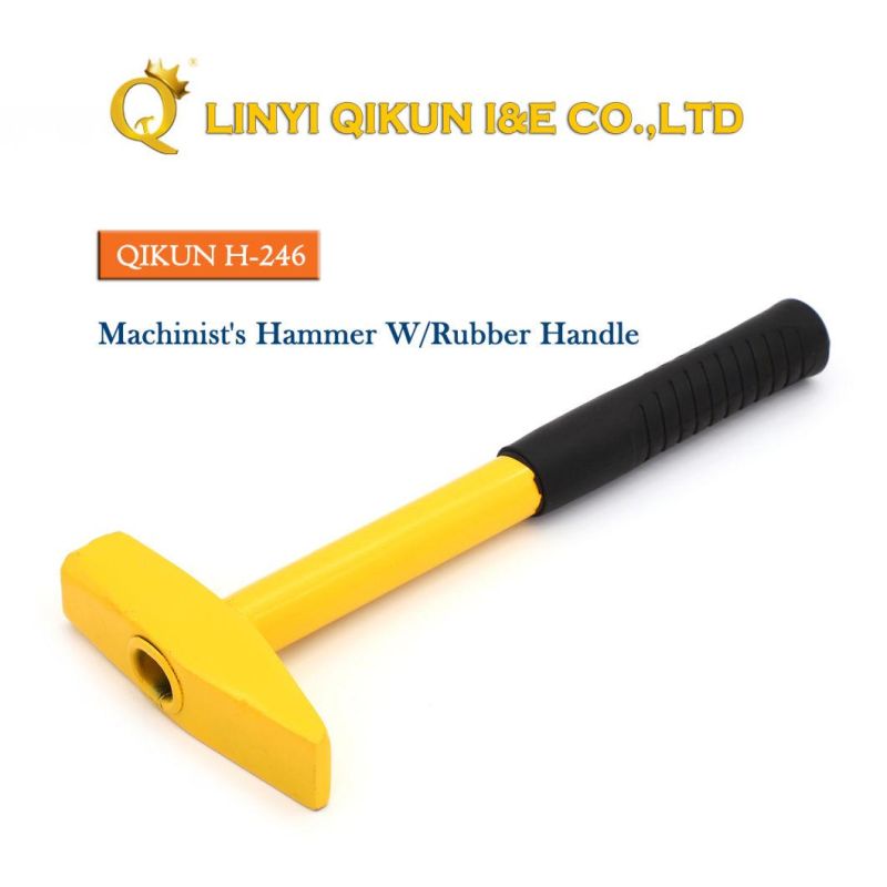 H-241 Construction Hardware Hand Tools Fiberglass Handle German Type Machinist′s Hammer