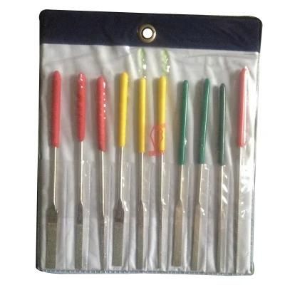 10PCS Hand Tools Vacuum Brazed Diamond Needle Files Set (SED-NFS-VB10)