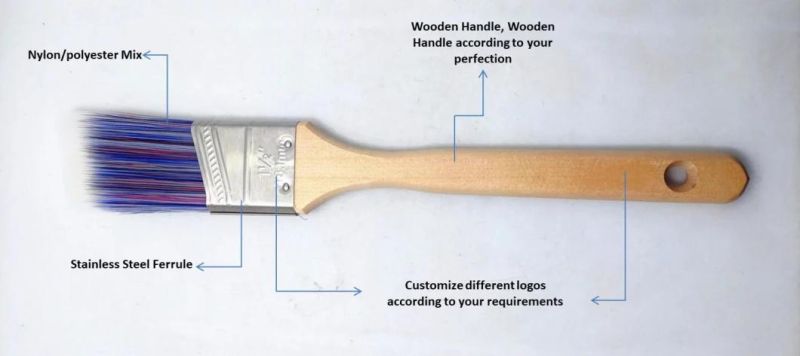 Wood Handle Paint Roller Brush, and Paint Roller Brush