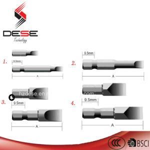 S2 or Cr-V Material Single Slotted 25mm -150mm Bits