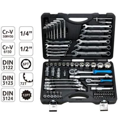 Premium Automotive Repair Tools Kit 94PCS Tools Set (1/4&quot; &1/2&quot;) Auto Repair Tools /Wrench Socket Set