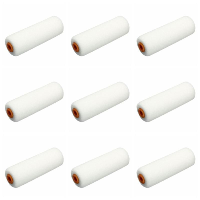13PCS/Set 100mm Handles Craft Paint Foam Rollers Brush