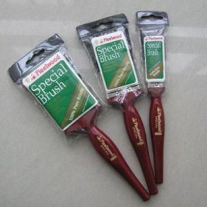 Plastic Handle Paint Brush Set with Black Bristle Material