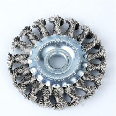 Abrasive Wire Disc Brush for Deburring/Polishing of Plates
