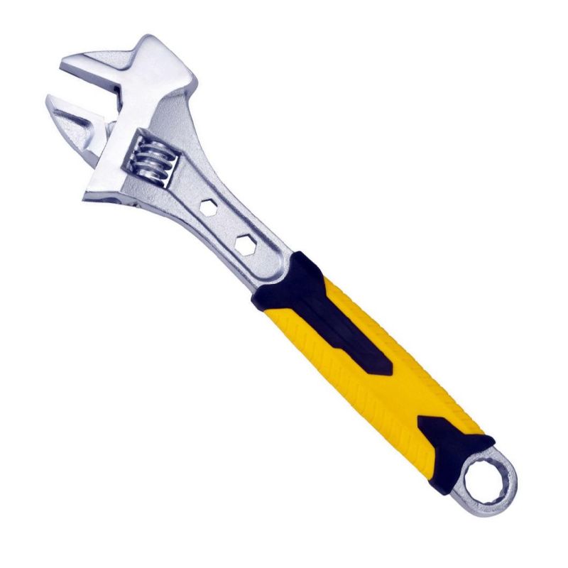 Heavy Duty 10inch Cr-V Adjustable Wrench with Hummer Function