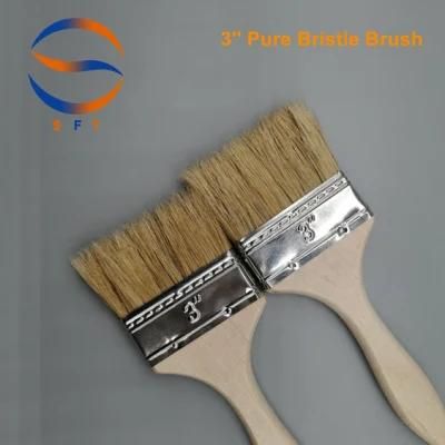 Discount 76.2mm Pure Brsitle Brushes with Wooden Handle for Laminating