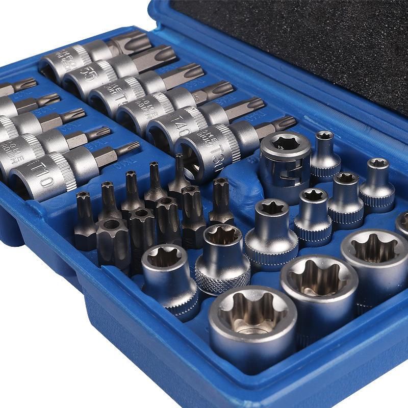 34PCS Professional E Socket Bits Tool Set Tool Kit (FY1034A)