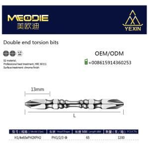Hand Tool Double End Torsion Bits