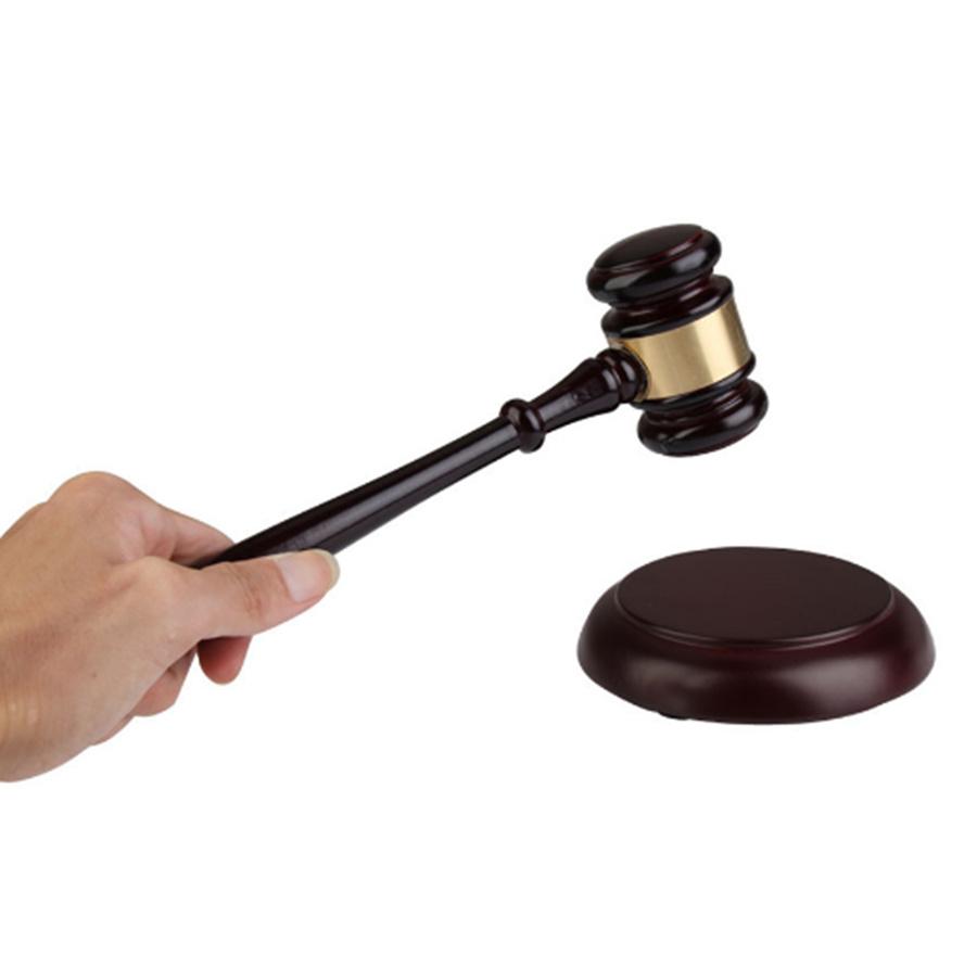 Wooden Auction Court Judge Gavel Hammer