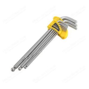 9PCS Extra Long Ball Hex Key Set Chromed Wrench for Hand Tool