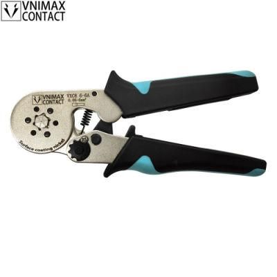 6-6 White Head Black Blue Handle Sleeve Crimping Pliers Multifunction European Tube Terminal Pliers