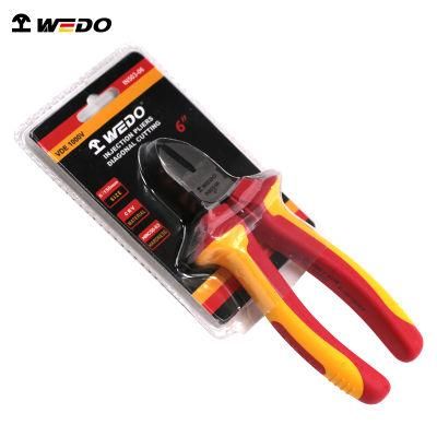 WEDO 6&quot; 7&quot; Insulated Diagonal Pliers VDE 1000V Side Wire Cutters Injection Pliers Nippers Anti-Slip Handle