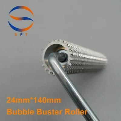 24mm 140mm OEM Aluminium Bubble Buster Rollers for Fiberglass Laminating