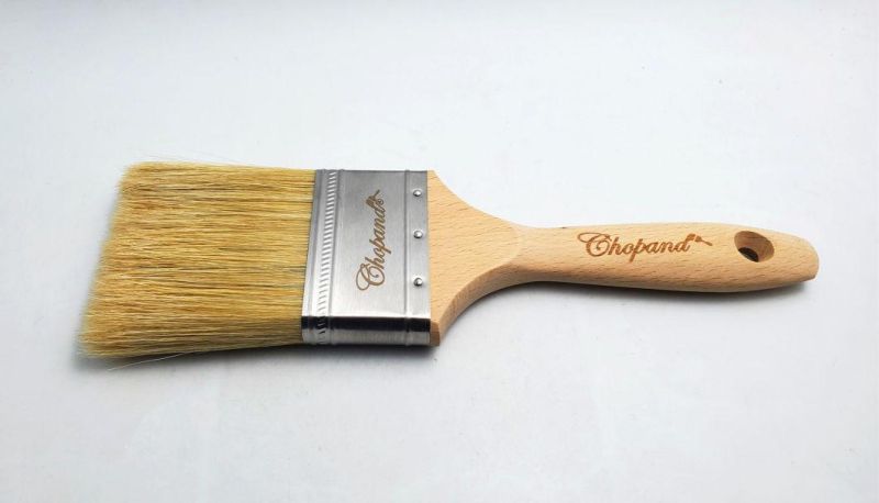Chopand Nylon Paintbrush China Yellow Wooden Handle Paint Brush
