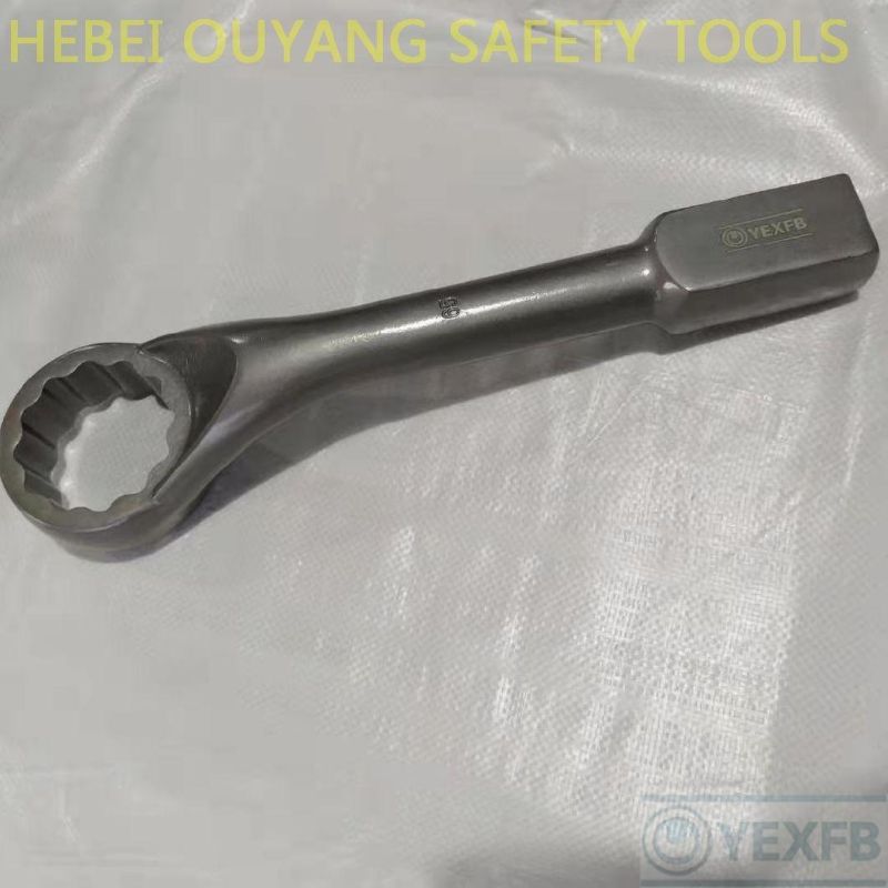 40 Cr-V Steel Offset Slogging/Striking Ring Spanner/Wrench, 60 mm