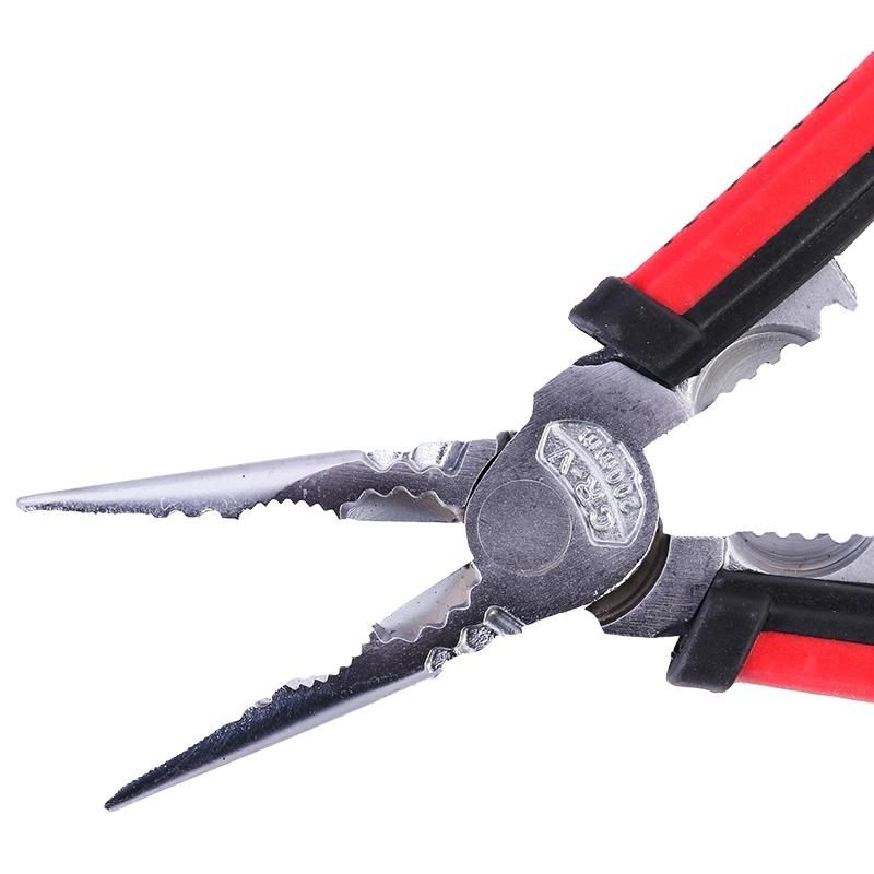 Ronix Model Rh-1393 Wire Stripper Multi-Function 8inch DIY Electrical Wiring Work Cable Cutter Sharp-Nose Combination Pliers