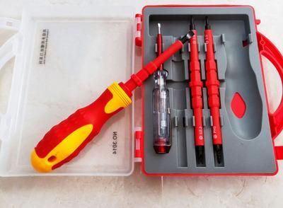 5 in 1 Insulated Screwdriver Multifunctional Set Double-Headed Dual-Use Screwdriver Test Pencil Electrician Repair Tool
