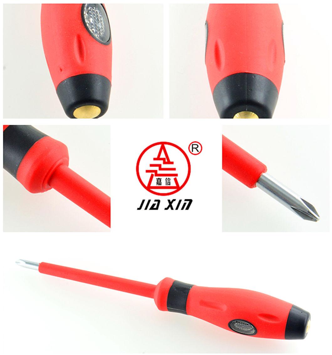 4mm*80mm Dual Purpose Screwdriver/Test Pencil CRV Slotted Screwdriver with Magnetic