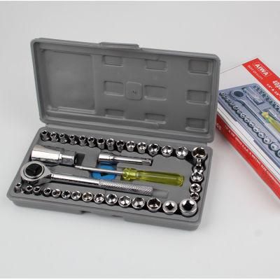40-Piece Car and Motorcycle Sleeve Combination Socket Wrench Tool Set