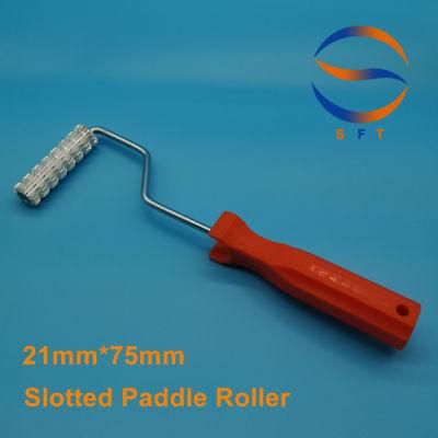 Diameter 21mm Length 3&prime;&prime; Aluminium Slotted Paddle Rollers for FRP