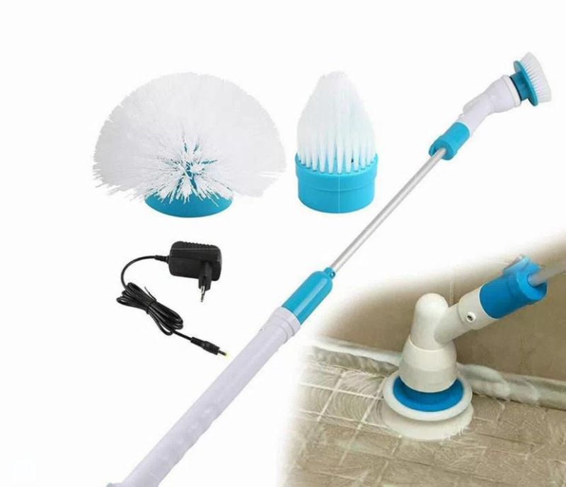 Electric Cleaning Brush, Wireless Charging Long Handle, Automatic Rotation, Retraction Brush