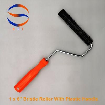 1 X 6&rdquor; Bristle Rollers with Plastic Handle Pig Hair Rollers