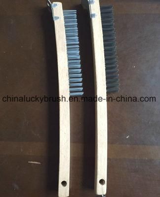 320mm Or350mm Length Wooden Handle Steel Wire Brush (YY-655)