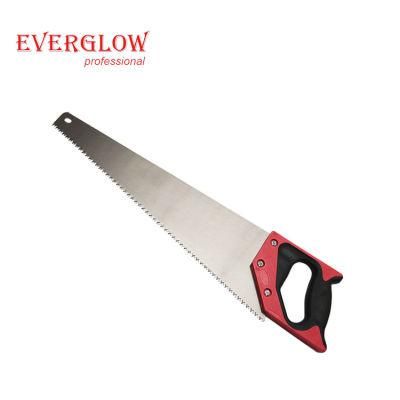 Factory High Quality 60 Carbon Steel TPR Handle Hand Saw for Wood
