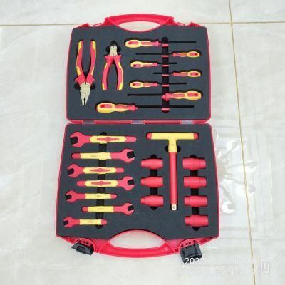 1000V Insulated/Insulation/Electrican Tool Kits 24 PCS, Non-Sparking, Al-Br
