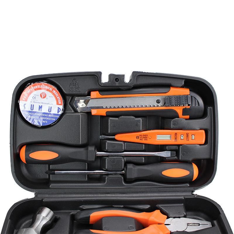 2021 Home Use General Household Hand Tool Kit Plastic Toolbox Storage Case Packing Hand Tools Set