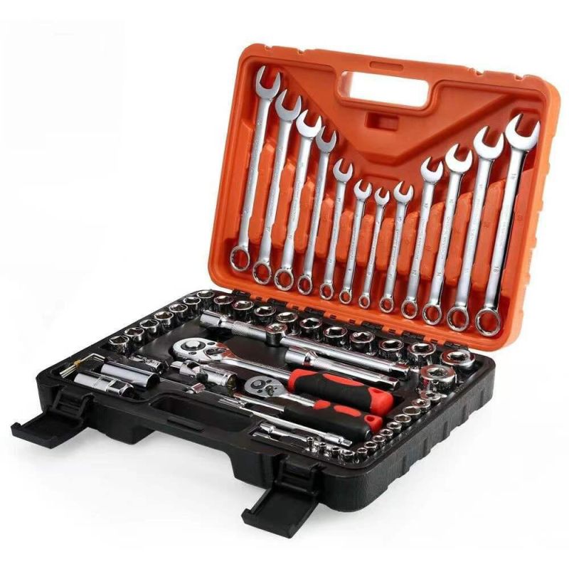 Hot Sale 61 PCS Tool Set Hand Box Case Kit Hardware Car and Multitool Bicycle Mechanic Automotive Tools