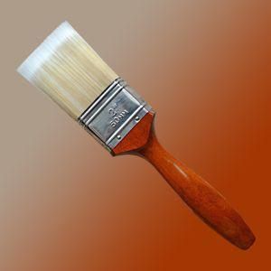 Tapered Solid Filament Paint Brush with Wooden Handle