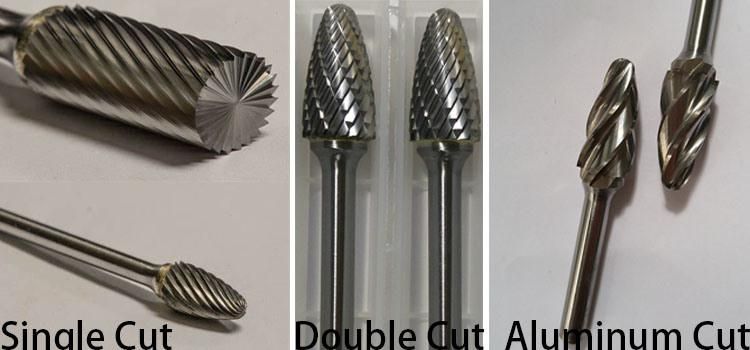 1/4" Inch Inverted Cone Tungsten Carbide Rotary Bur with End Cut