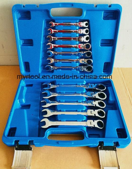 12PCS Industrial Flexible Gear Wrench Set (FY1012B-1)