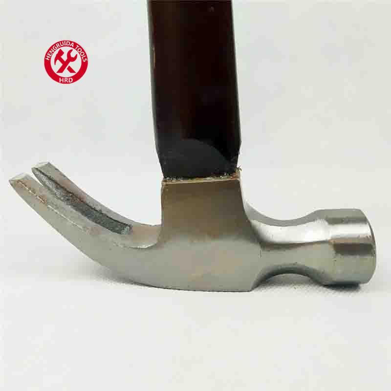 Claw Hammer with Laser Curved Wooden Handle