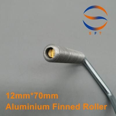 12mm 70mm Aluminium Finned Rollers GRP Tools for FRP Laminaing